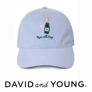 New David and Young Blue Rose All Day Embroidered Baseball Cap Hat